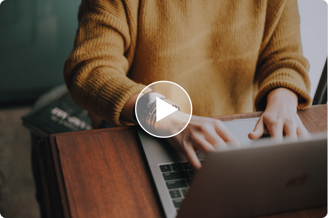 Person typing on laptop